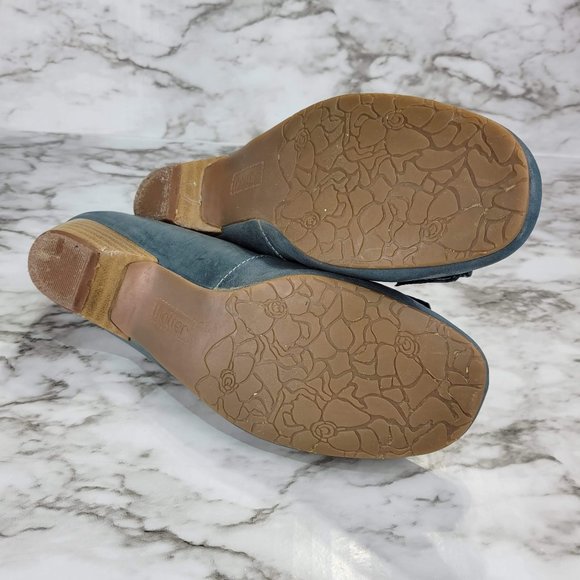 Hotter Chantel Comfort Concept Blue Leather Pumps - Picture 8 of 8